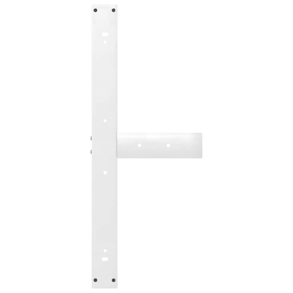 Noge za blagovaonski stol T-oblika 2 kom Bijele 90x35x(72-73) cm Čelik