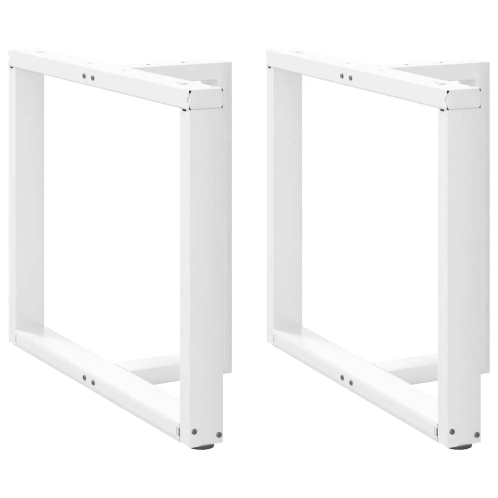 Noge za blagovaonski stol T-oblika 2 kom Bijele 100x35x(72-73) cm Čelik