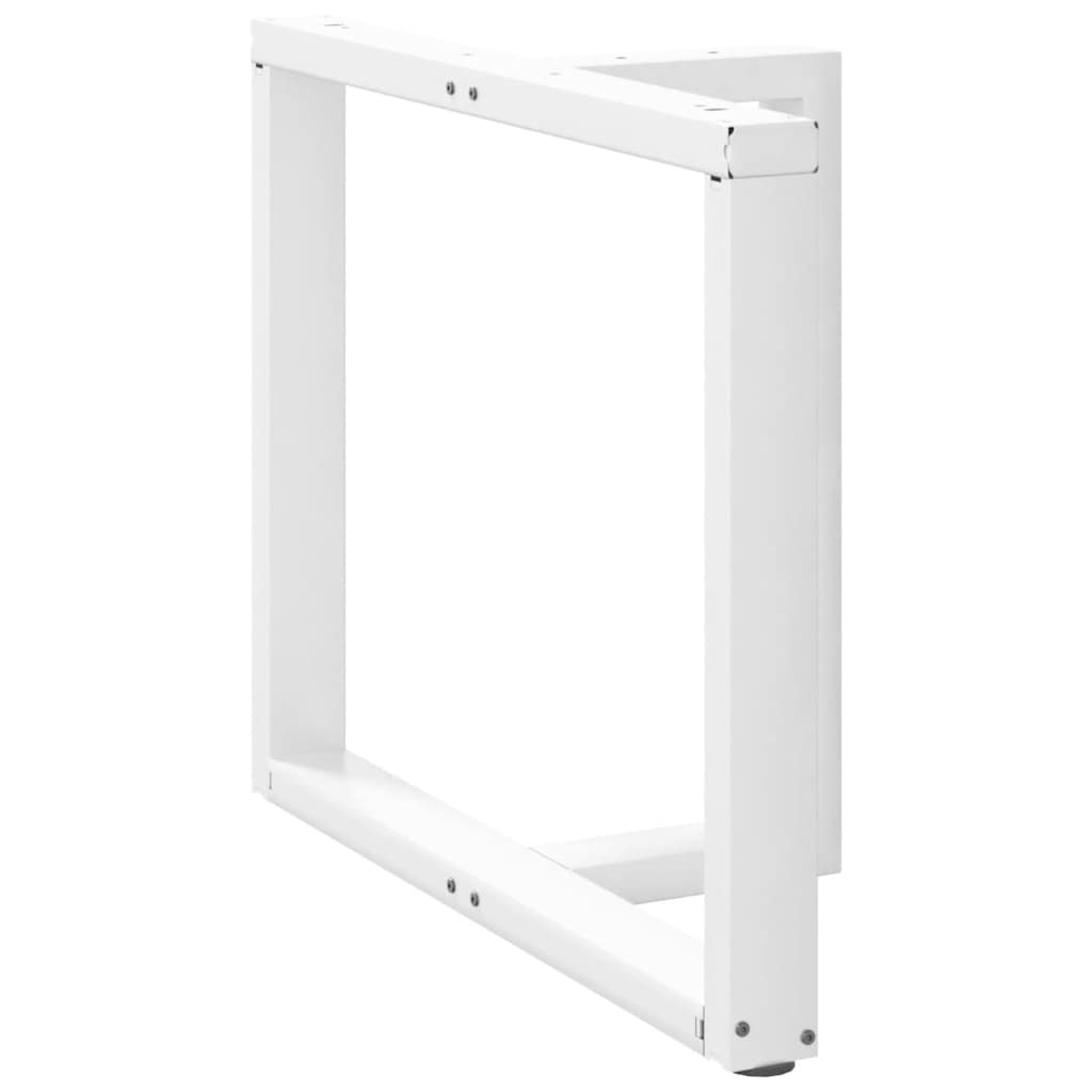 Noge za blagovaonski stol T-oblika 2 kom Bijele 100x35x(72-73) cm Čelik