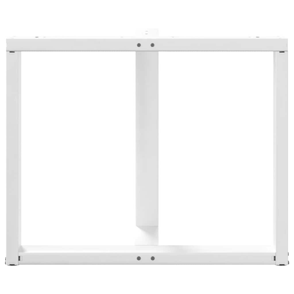 Noge za blagovaonski stol T-oblika 2 kom Bijele 100x35x(72-73) cm Čelik