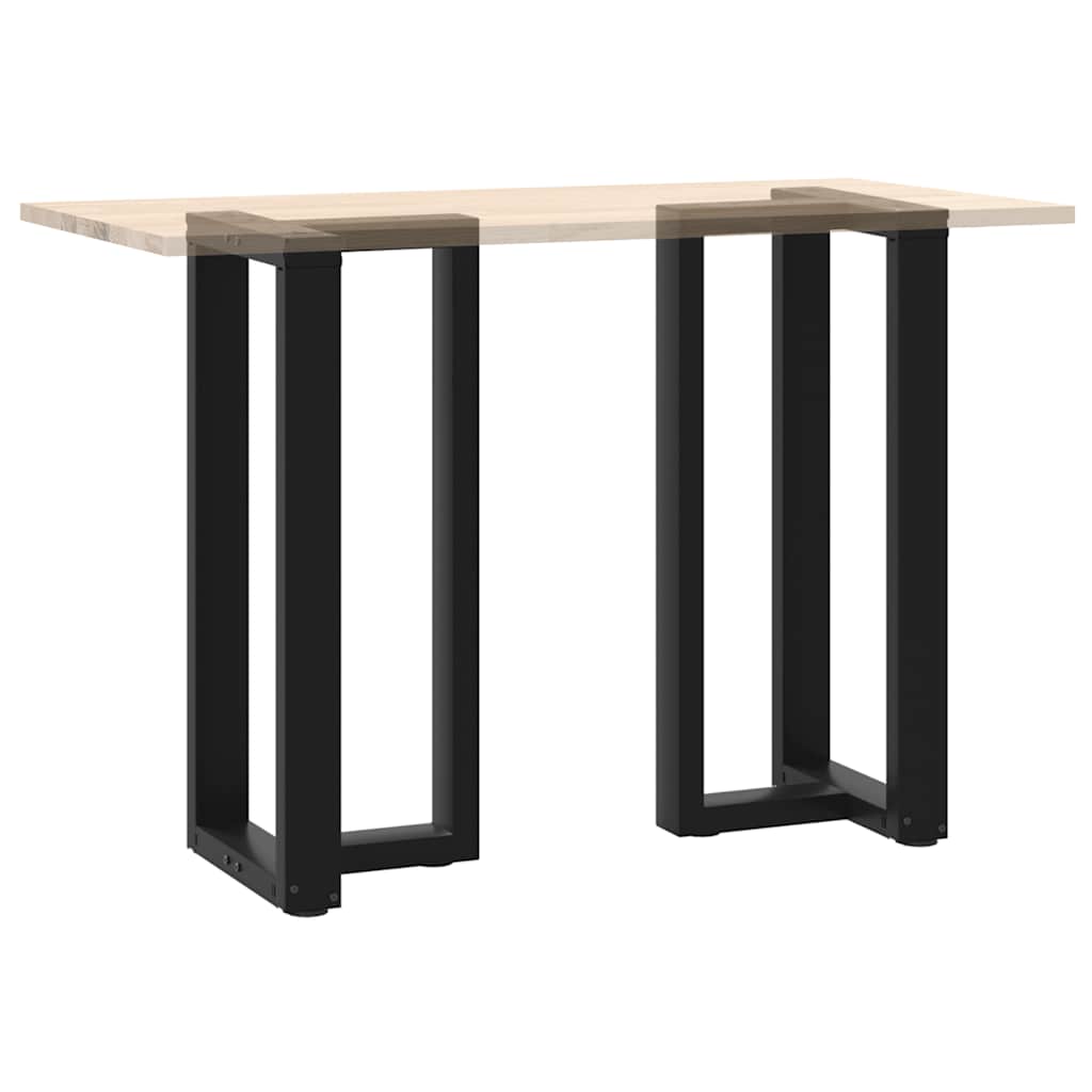 Noge za barski stol T-oblika 2 kom Crne 50x35x(90-91) cm Čelik
