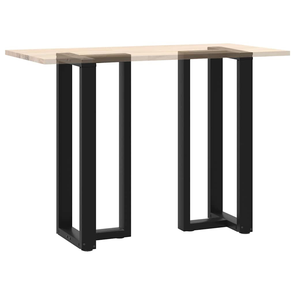Noge za barski stol T-oblika 2 kom Crne 40x35x(100-101) cm Čelik