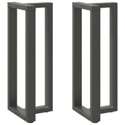 Noge za barski stol T-oblika 2 kom antracit 40x35x(100-101) cm čelik