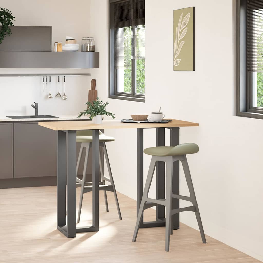 Noge za barski stol T-oblika 2 kom antracit 40x35x(100-101) cm čelik