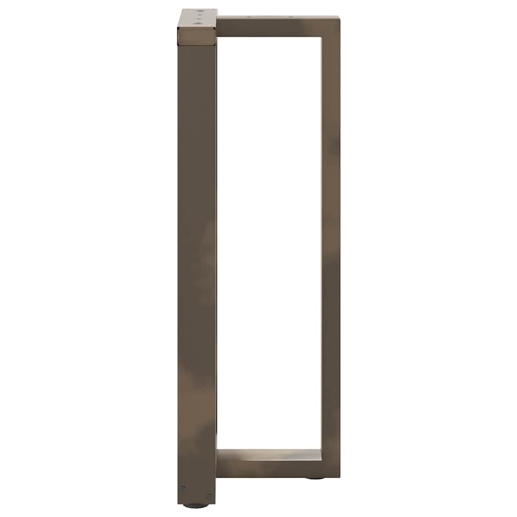 Noge za barski stol T-oblika 2 kom Crne 40x35x(100-101) cm Čelik