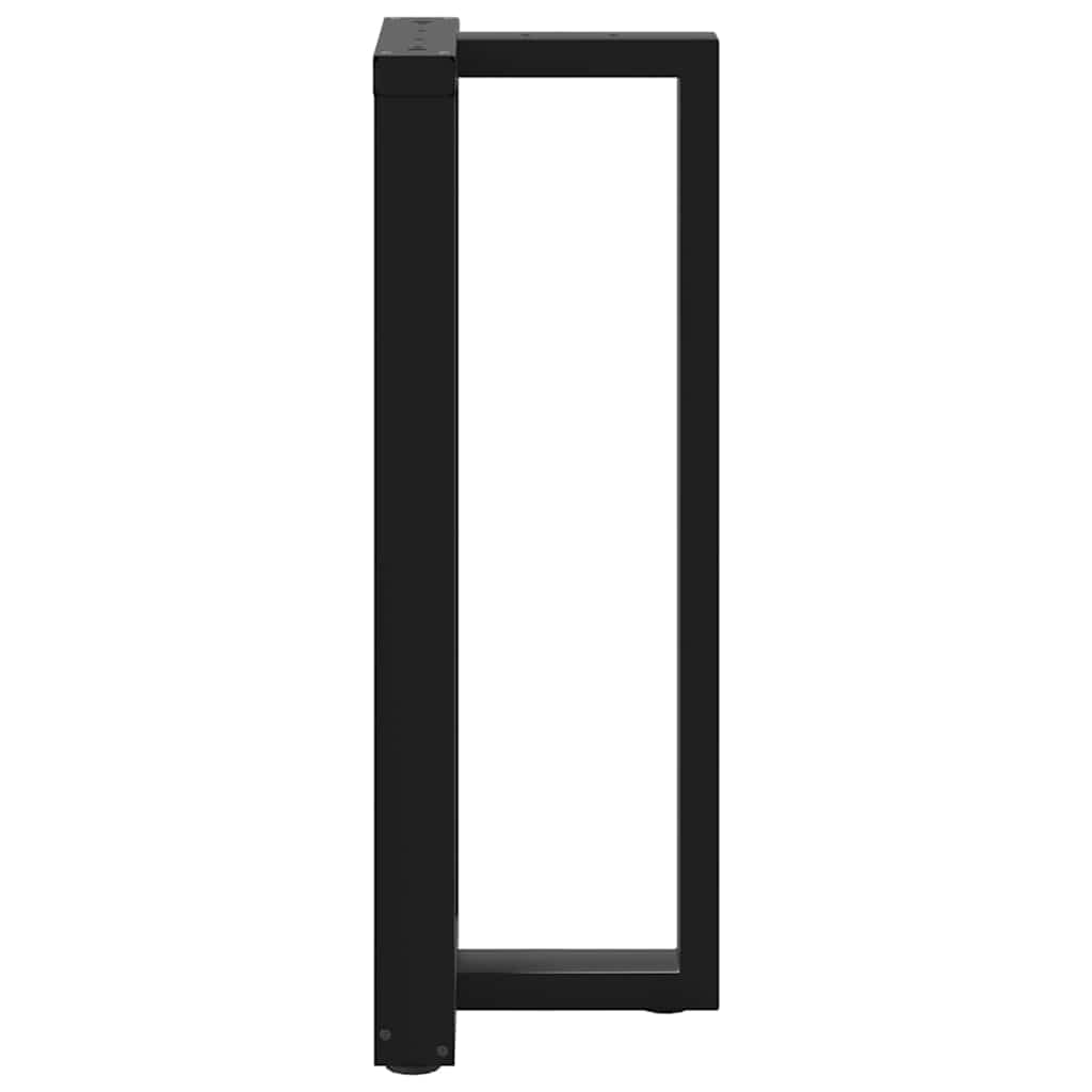Noge za barski stol T-oblika 2 kom Crne 50x35x(100-101) cm Čelik