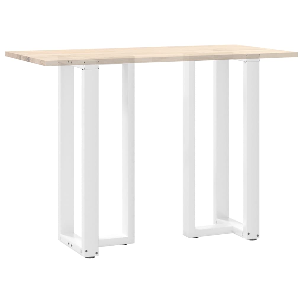 Noge za barski stol T-oblika 2 kom Bijele 50x35x(100-101) cm Čelik