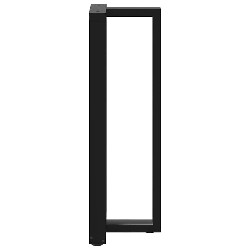 Noge za barski stol T-oblika 2 kom Crne 40x35x(110-111) cm Čelik
