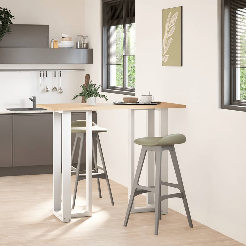 Noge za barski stol T-oblika 2 kom Bijele 40x35x(110-111) cm Čelik