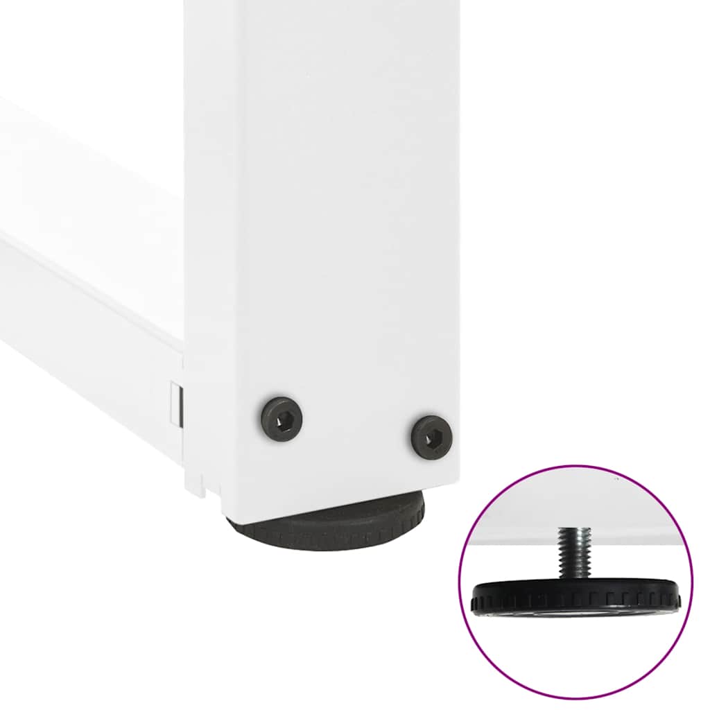 Noge za barski stol T-oblika 2 kom Bijele 40x35x(110-111) cm Čelik