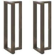 Noge za barski stol T-oblika 2 kom Crne 40x35x(110-111) cm Čelik