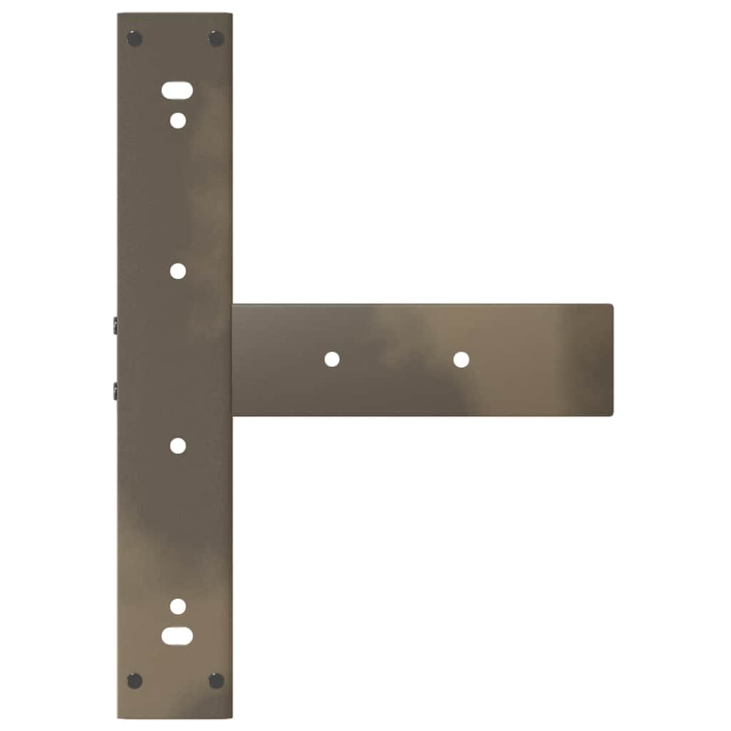Noge za barski stol T-oblika 2 kom Crne 40x35x(110-111) cm Čelik