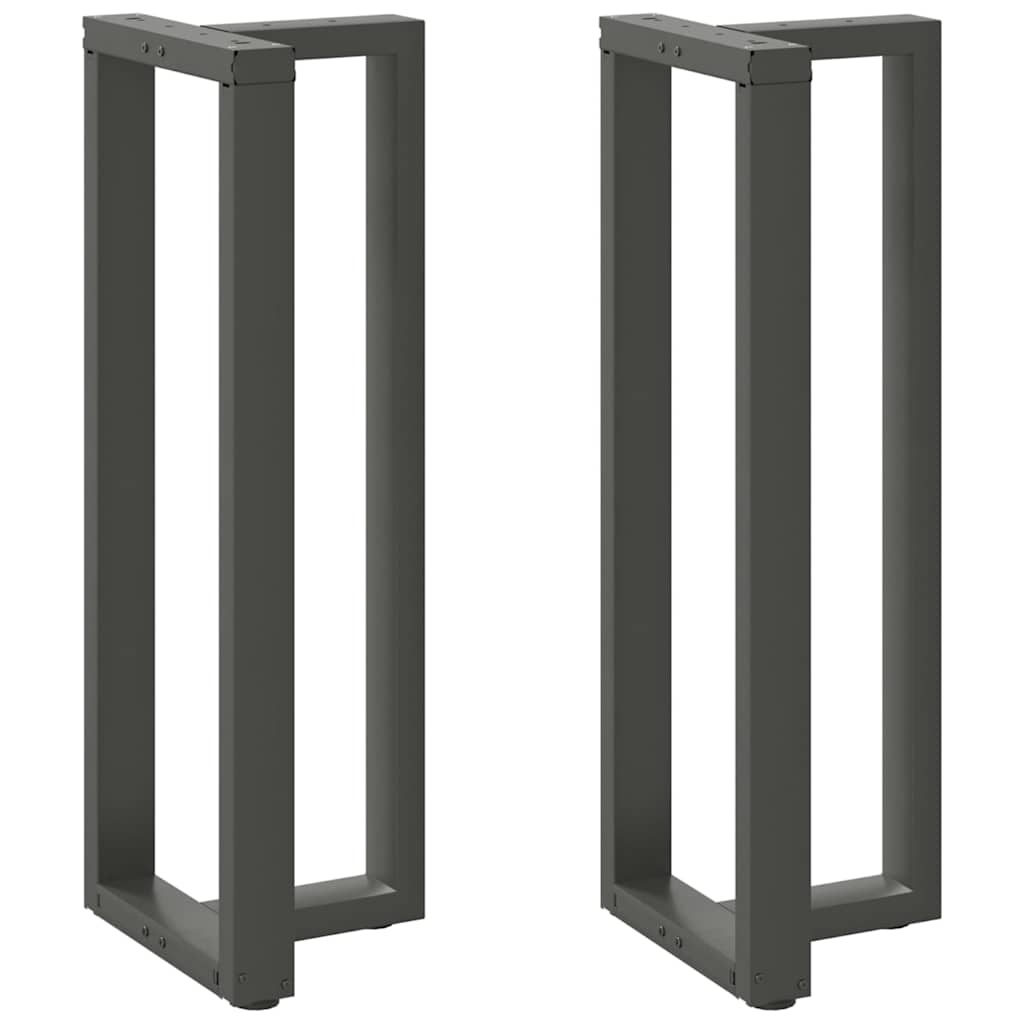 Noge za barski stol T-oblika 2 kom antracit 50x35x(110-111) cm čelik