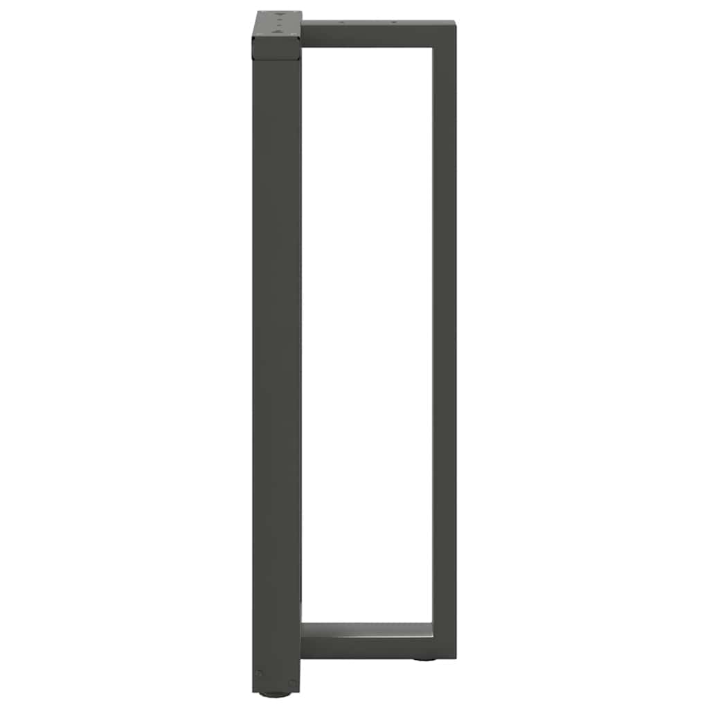 Noge za barski stol T-oblika 2 kom antracit 50x35x(110-111) cm čelik