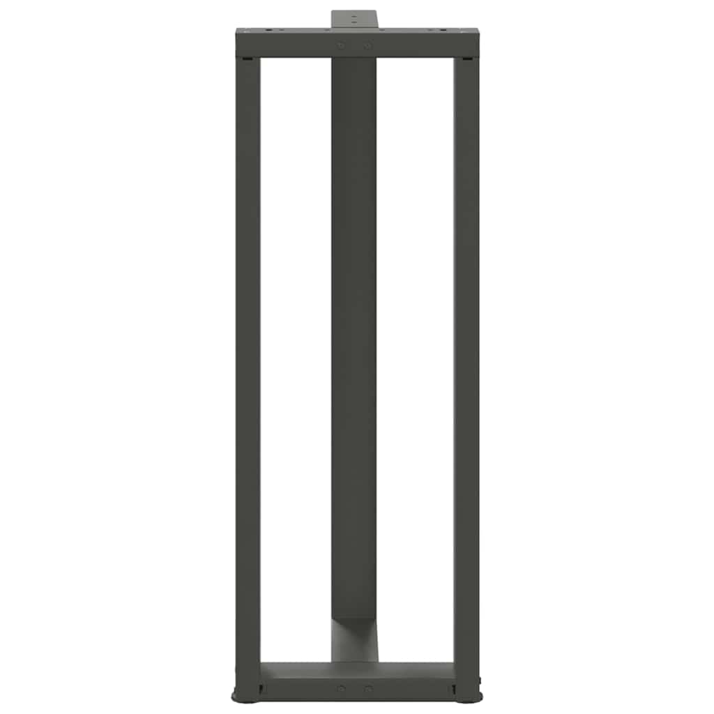 Noge za barski stol T-oblika 2 kom antracit 50x35x(110-111) cm čelik