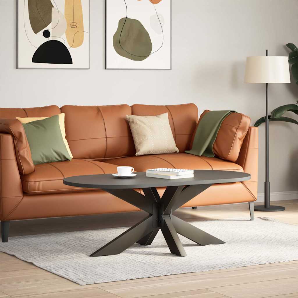 Noga stolića za kavu u obliku pauka crna 98x58x(42-43) cm čelik