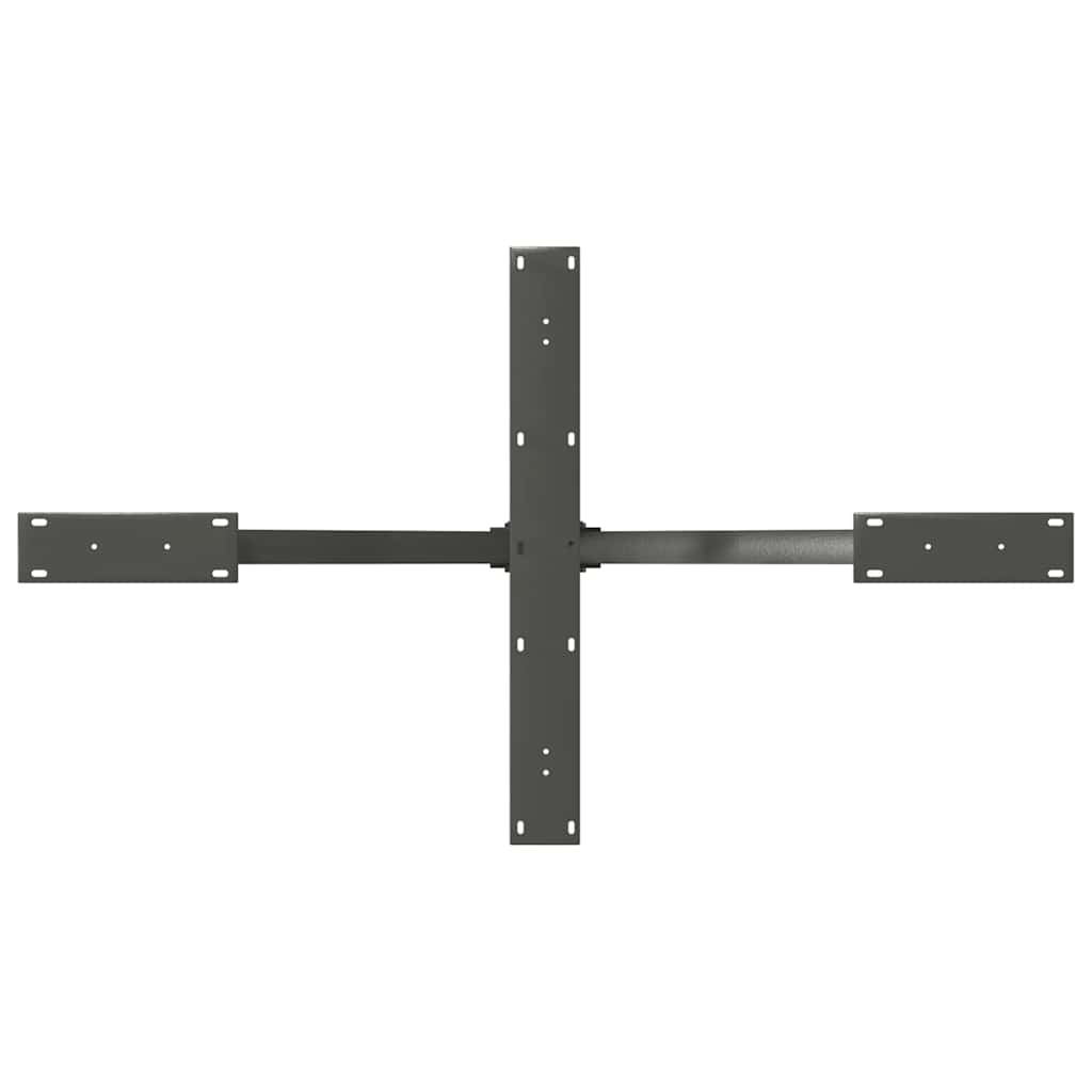 Noge blagovaonskog stola u obliku pauka antracit 120x68x(72-73) cm čelik
