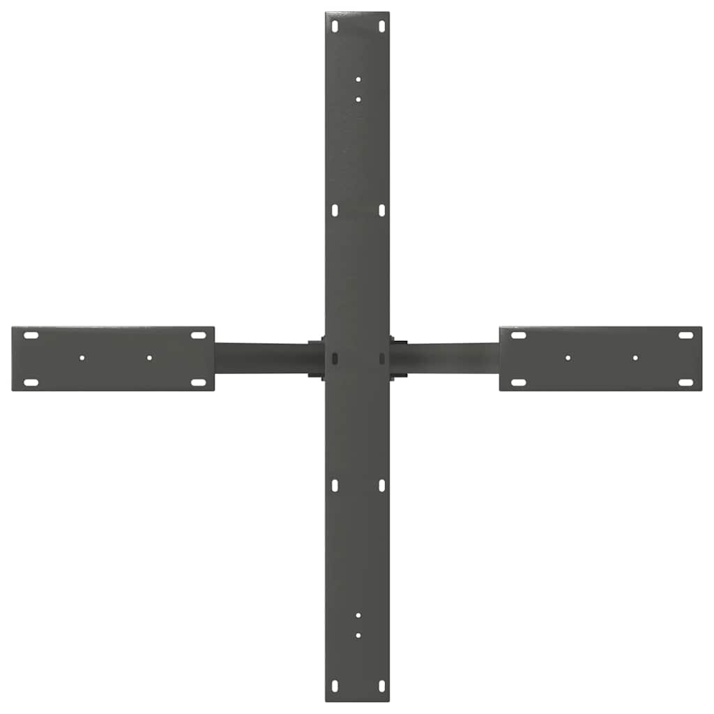 Noge blagovaonskog stola u obliku pauka antracit 85x85x(72-73) cm čelik