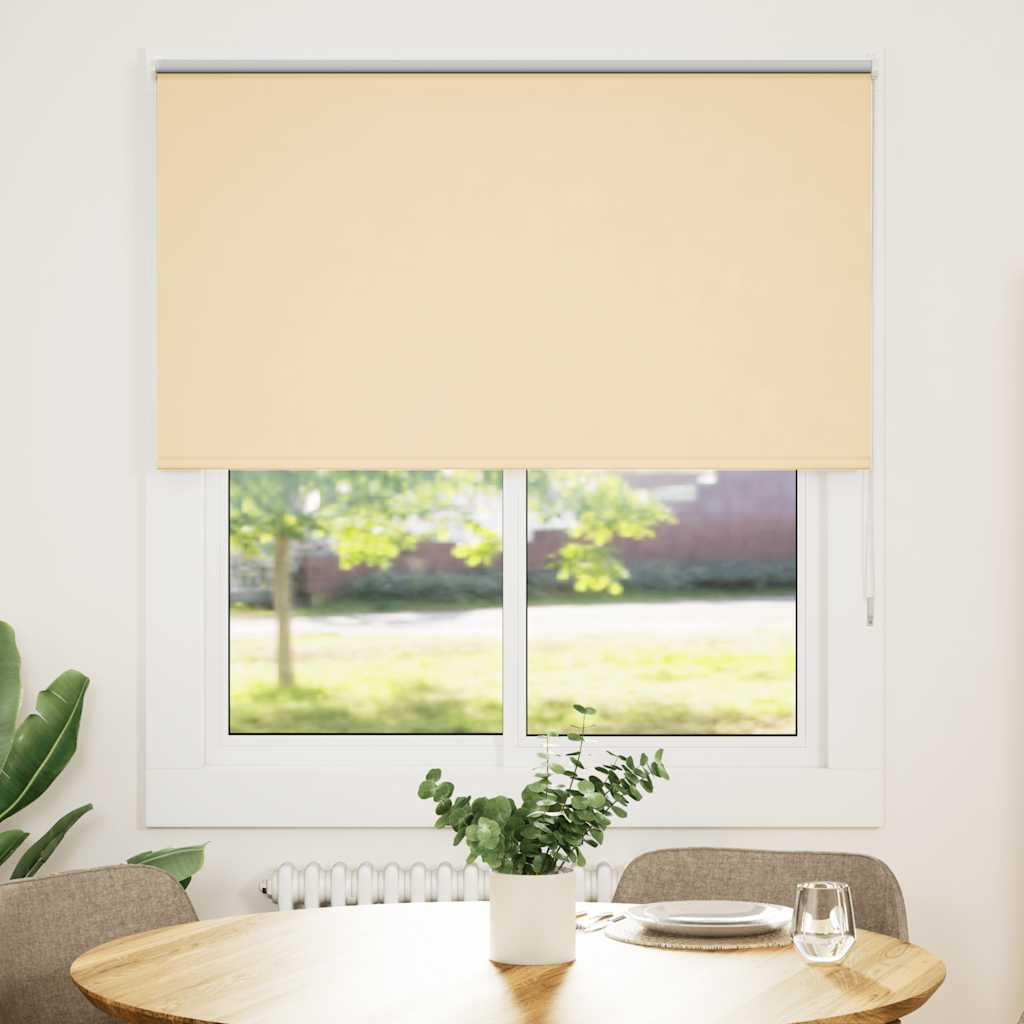 Rolo zavjesa Blackout Bež 130x130 cm Širina tkanine 126,6 cm
