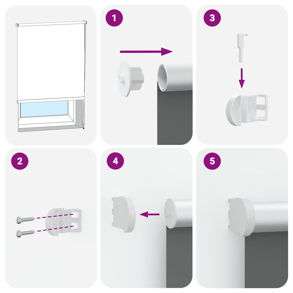 Rolo zavjesa Blackout Bež 155x130 cm Širina tkanine 151,6 cm