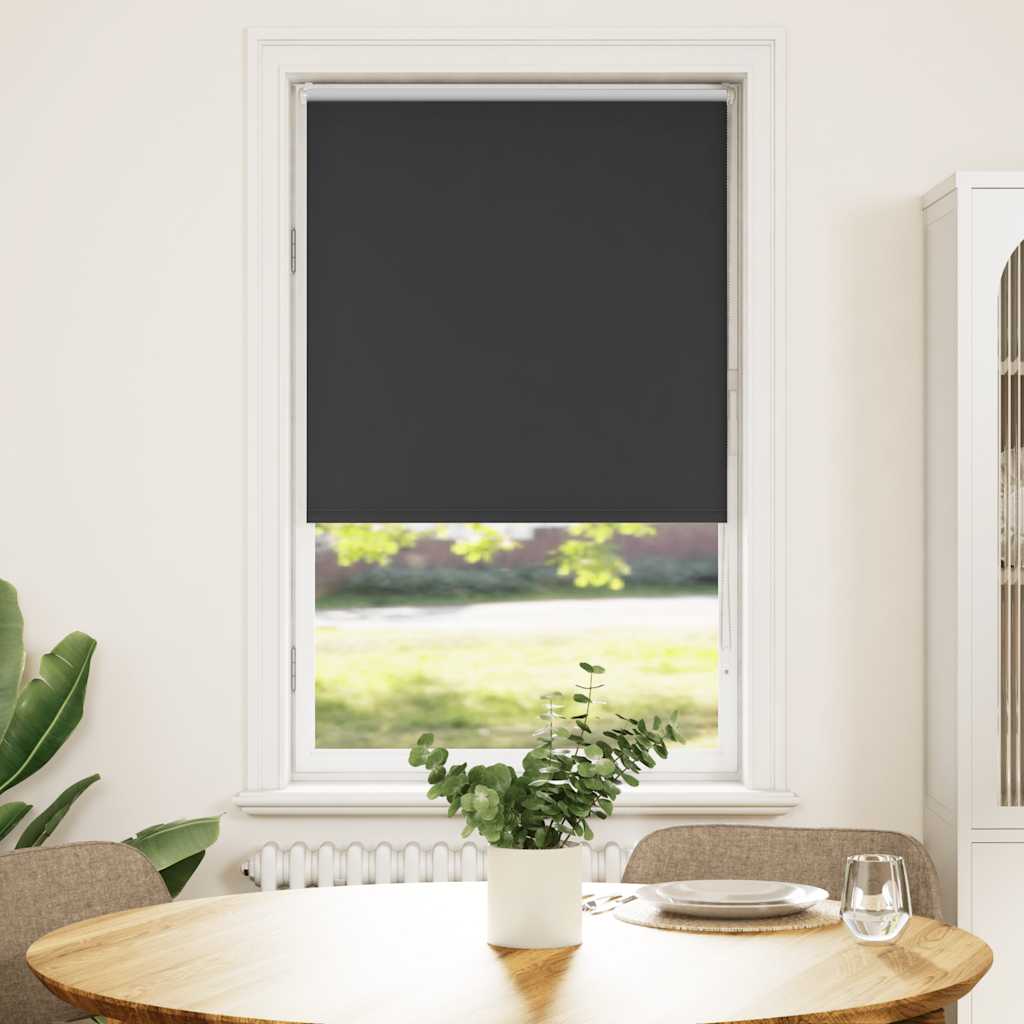 Rolo zavjesa Blackout Black 85x130 cm Širina tkanine 80,7 cm