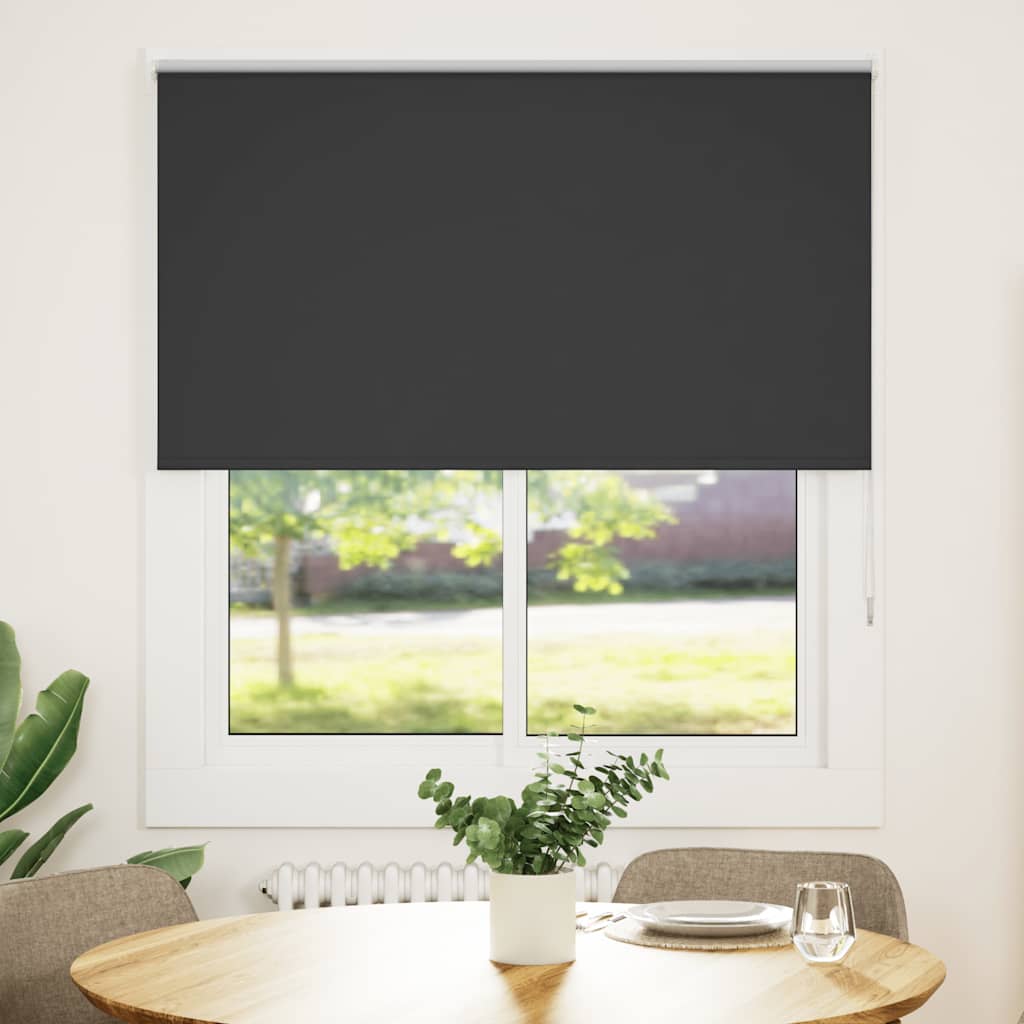 Rolo zavjesa Blackout Black 125x150 cm Širina tkanine 121,6 cm