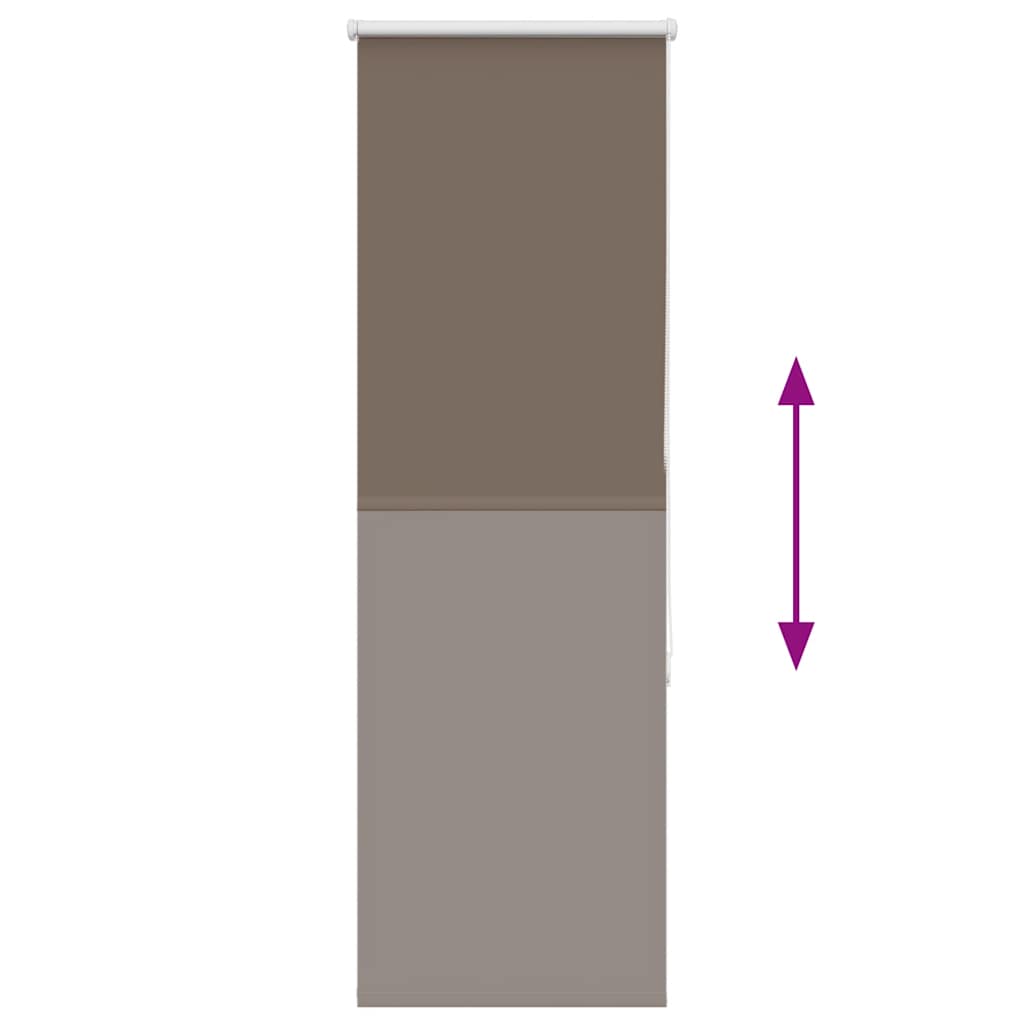 Rolo zavjesa za zamračivanje boje kave 55x130 cm Širina tkanine 50,7 cm Poliester