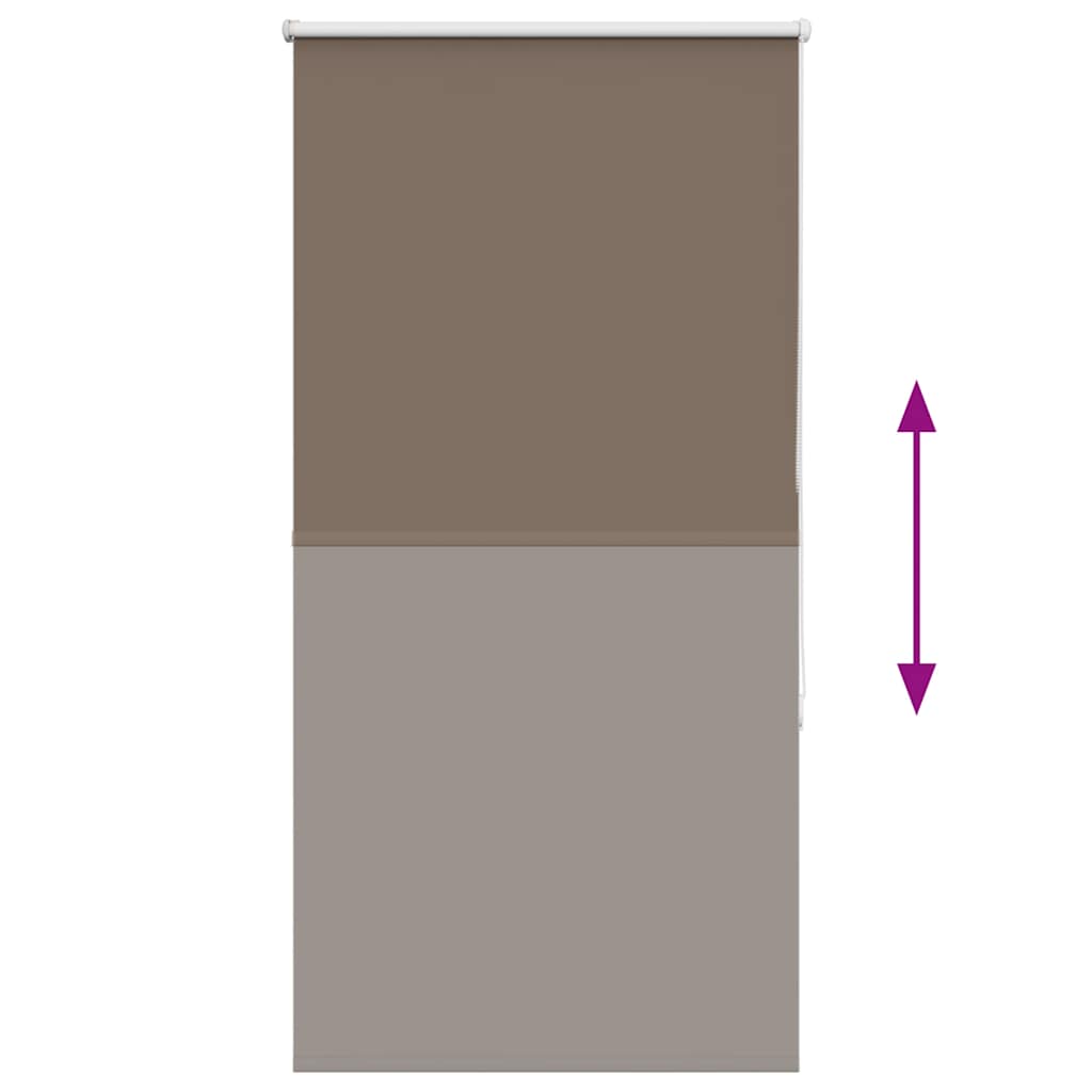 Rolo zavjesa za zamračivanje boje kave 65x130 cm Širina tkanine 60,7 cm Poliester