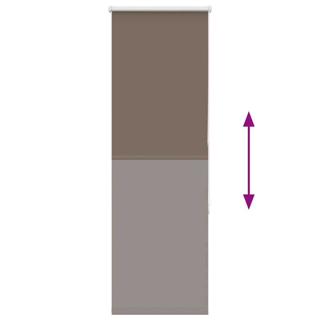 Rolo zavjesa za zamračivanje boje kave 50x175 cm Širina tkanine 45,7 cm Poliester