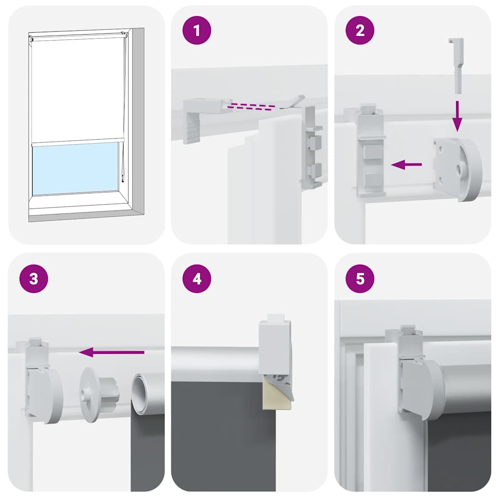 Rolo zavjesa Blackout Coffee 120x175 cm Širina tkanine 116,6 cm