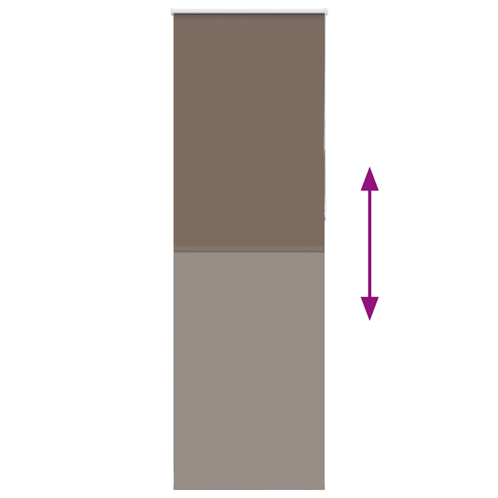 Rolo zavjesa za zamračivanje boje kave 65x210 cm Širina tkanine 60,7 cm Poliester