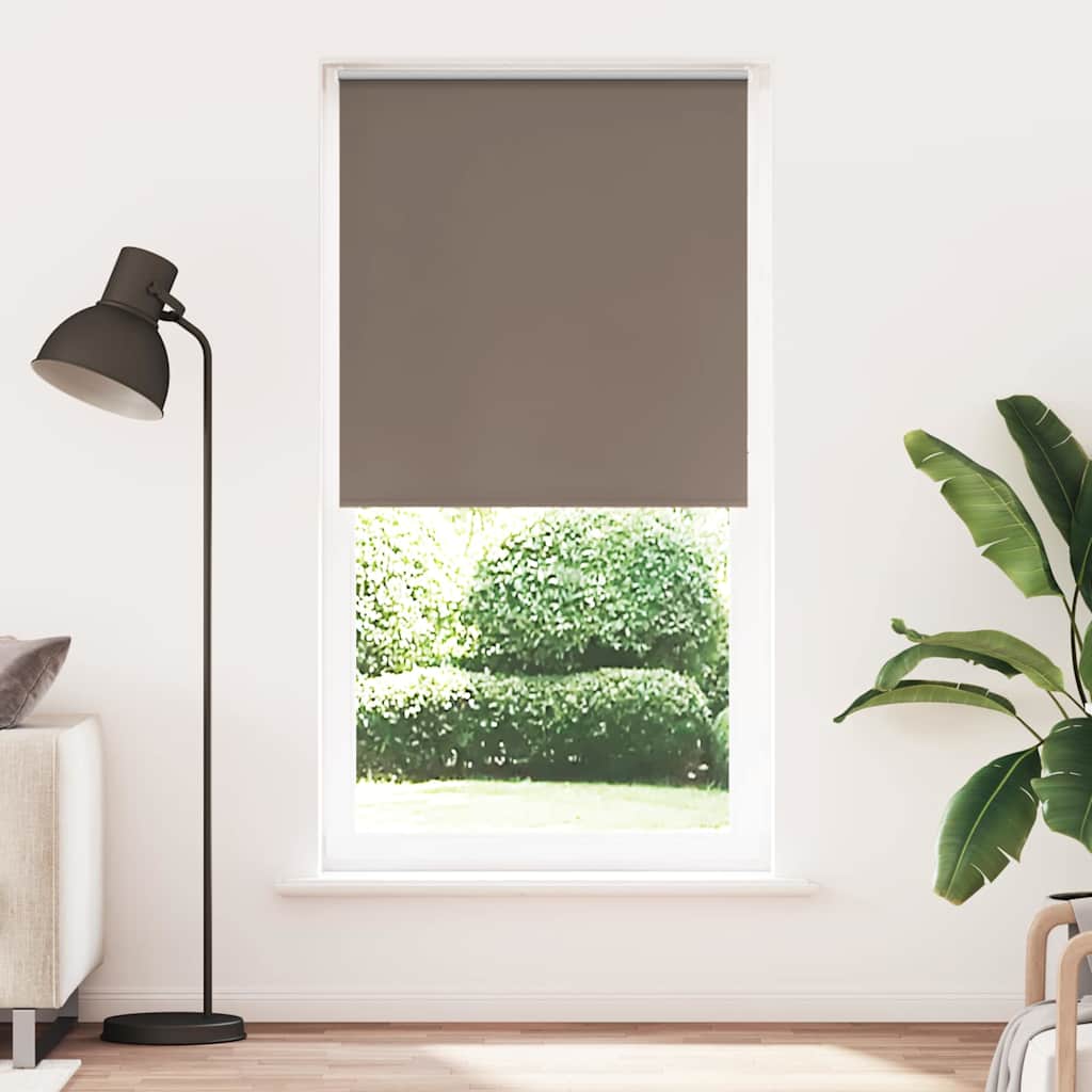 Rolo zavjesa za zamračivanje boje kave 110x210 cm Širina tkanine 105,7 cm Poliester