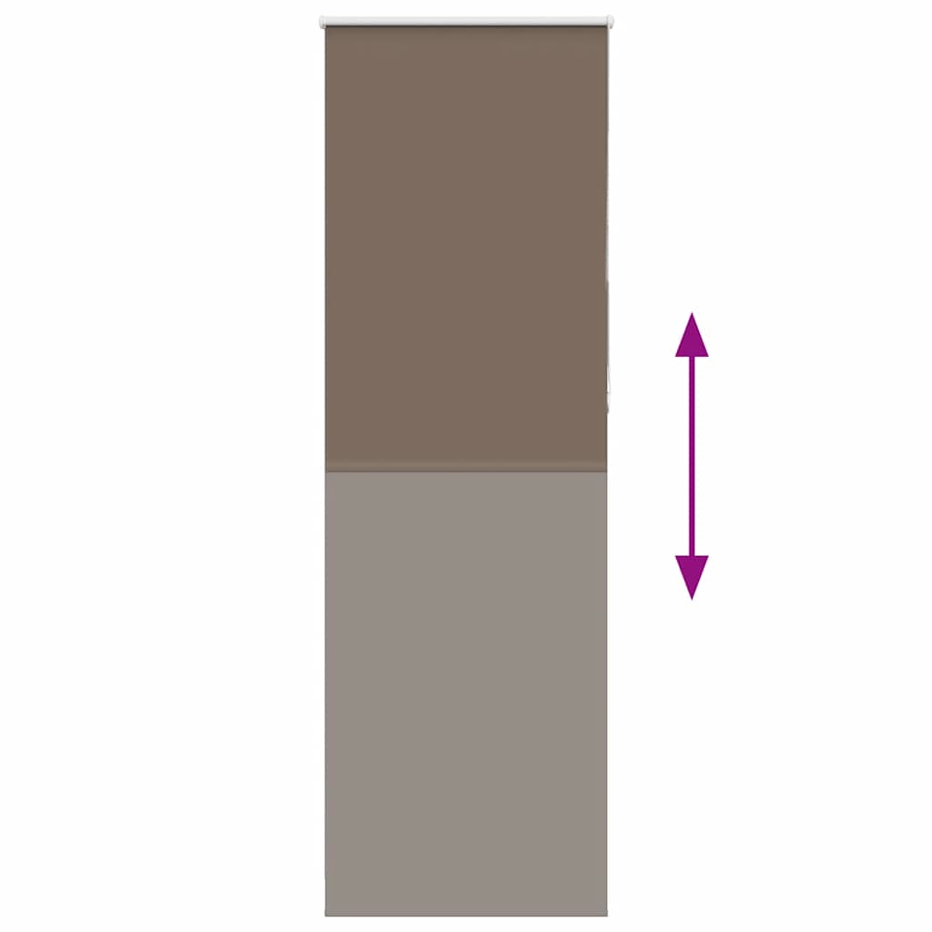 Rolo zavjesa za zamračivanje boje kave 70x230 cm Širina tkanine 65,7 cm Poliester