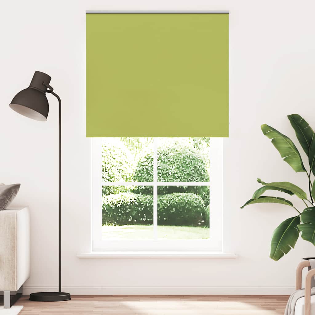 Rolo zavjesa za zamračivanje, zeleno lišće, 130x210 cm, širina tkanine 126,6 cm, poliester