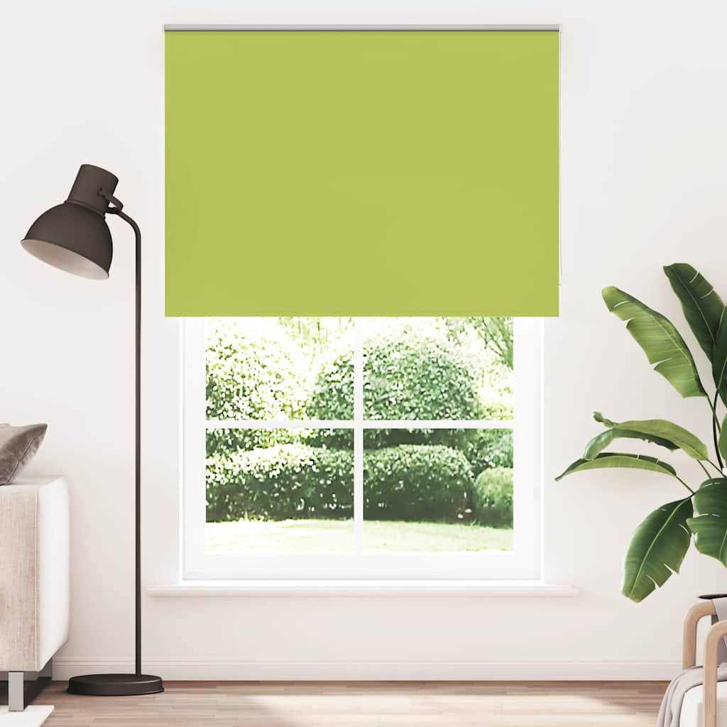 Rolo zavjesa za zamračivanje, zeleno lišće, 145x210 cm, širina tkanine 141,6 cm, poliester