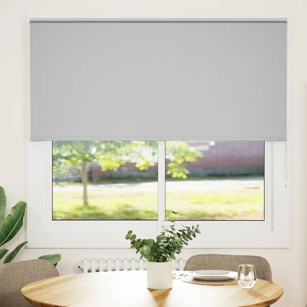 Rolo zavjesa Blackout svijetlo siva 165x130 cm Širina tkanine