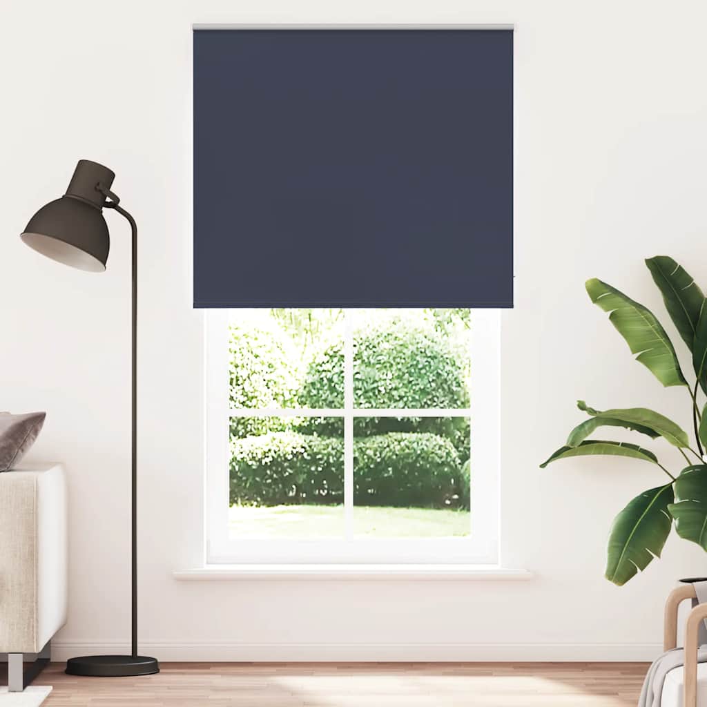 Rolo zavjesa za zamračivanje, mornarska, 125x230 cm, širina tkanine 121,6 cm, poliester