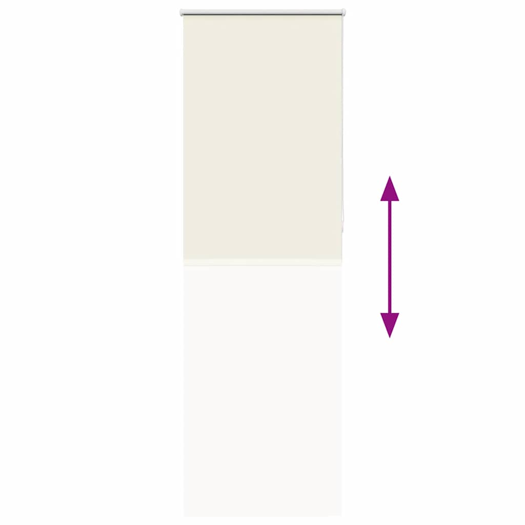 Rolo zavjesa za zamračivanje prljavo bijela 65x210 cm Širina tkanine 60,7 cm Poliester