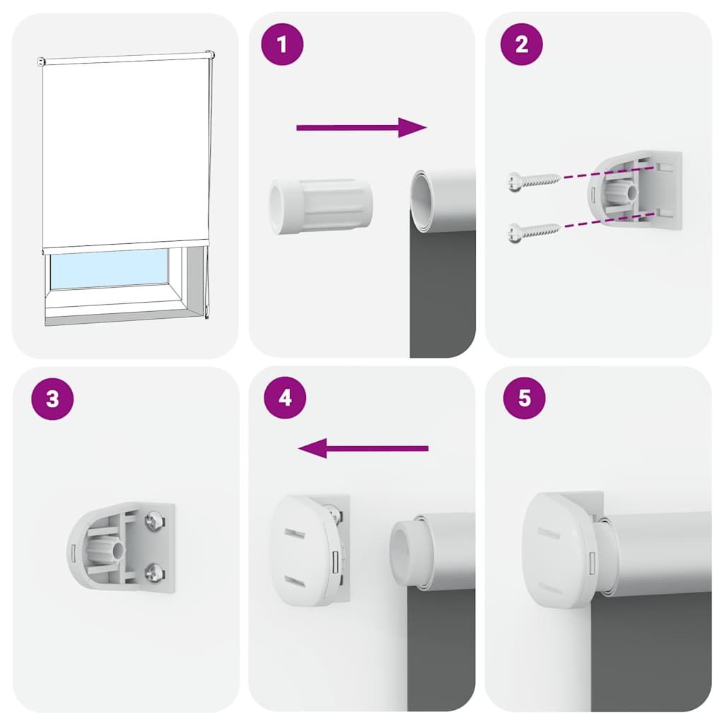 Rolo zavjesa prljavobijeli 75x210 cm Širina tkanine 70,7 cm