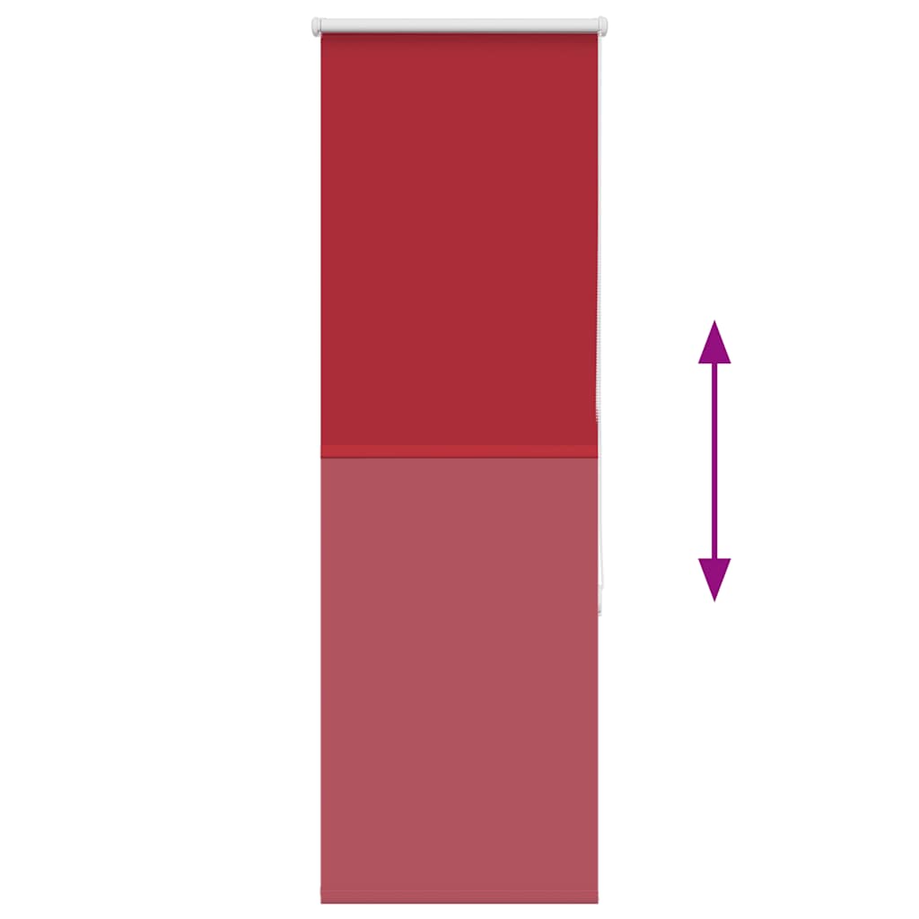 Rolo zavjesa za zamračivanje crvena 40x175 cm Širina tkanine 35,7 cm Poliester