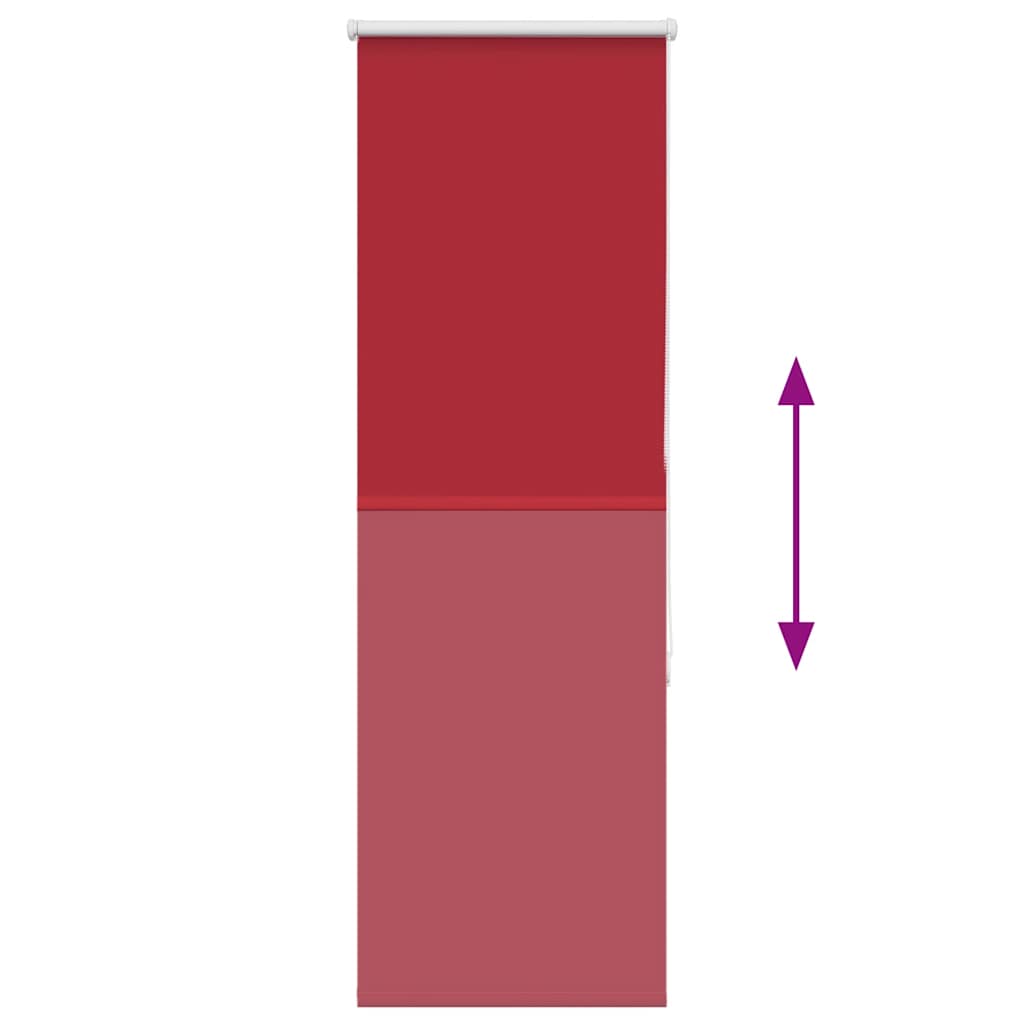 Rolo zavjesa za zamračivanje crvena 50x175 cm Širina tkanine 45,7 cm Poliester