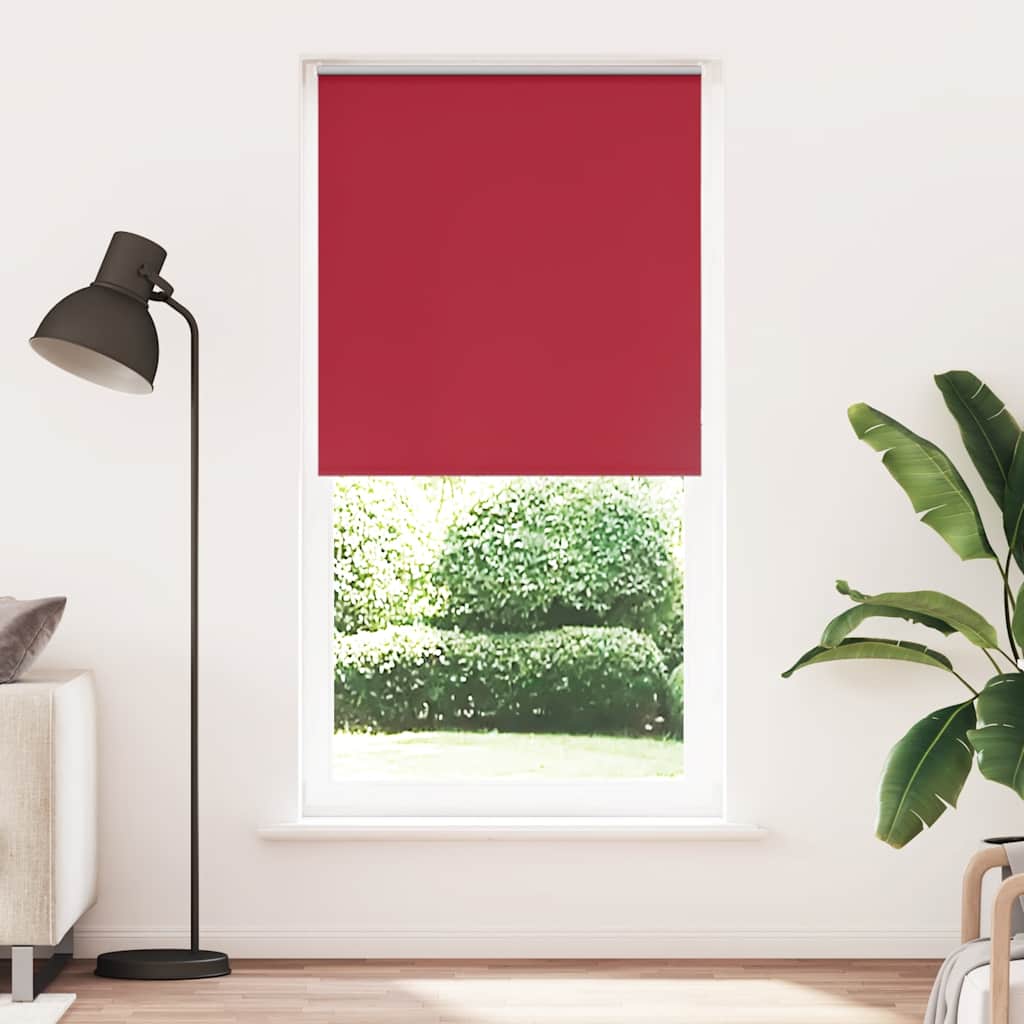 Rolo zavjesa za zamračivanje crvena 105x230 cm Širina tkanine 100,7 cm Poliester