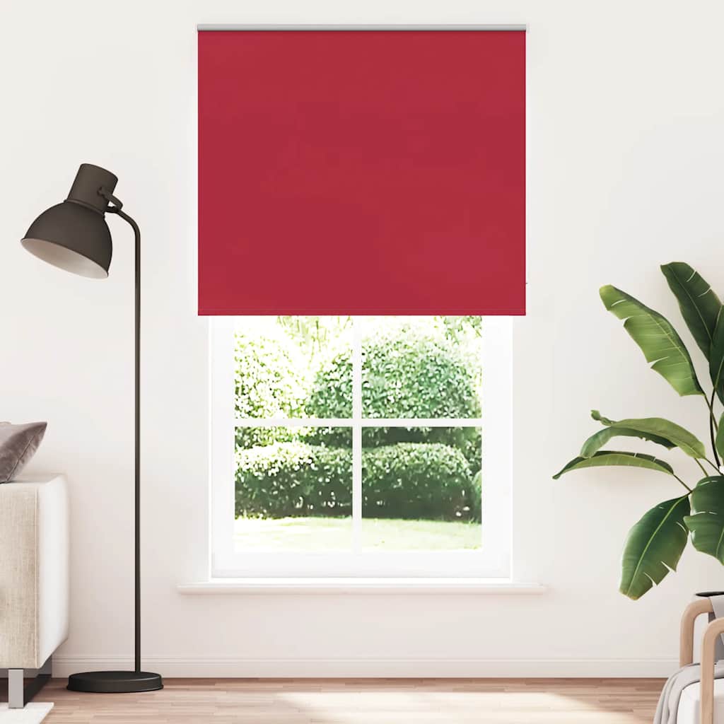 Rolo zavjesa za zamračivanje crvena 125x230 cm Širina tkanine 121,6 cm Poliester