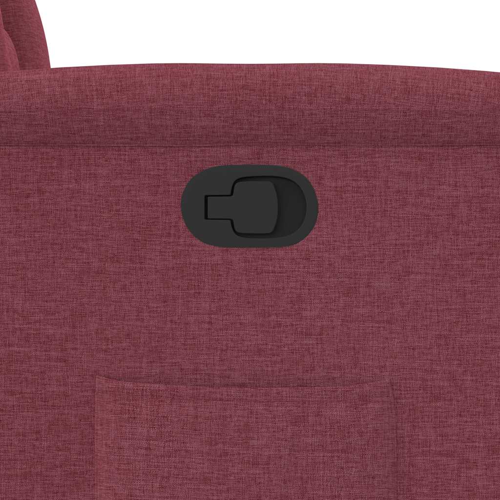Naslonjač od tkanine crvena boja vina