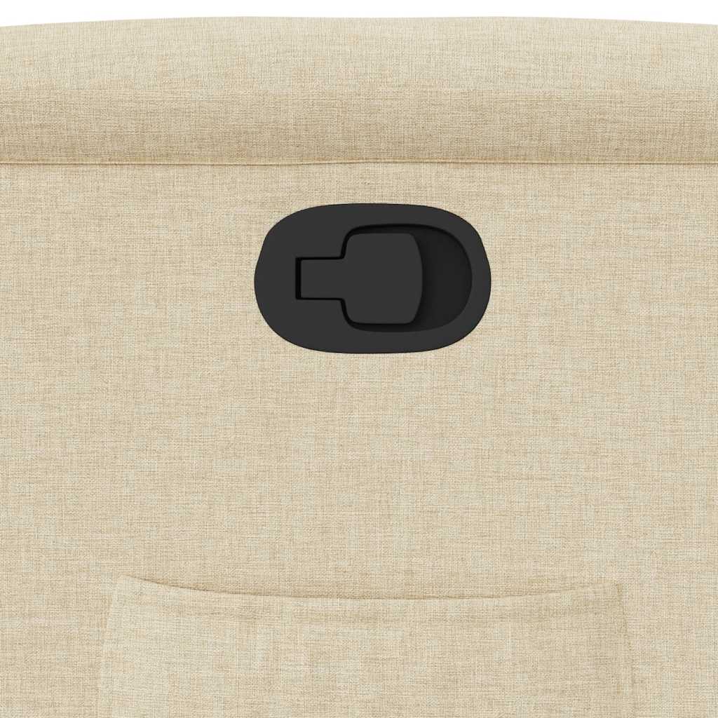 Naslonjač od tkanine krem