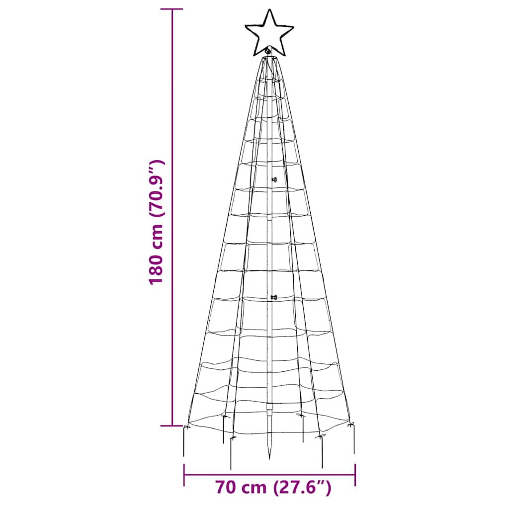 LED Božićno drvce s bodljama 220 LED-ica topla bijela 180 cm (samo AU)