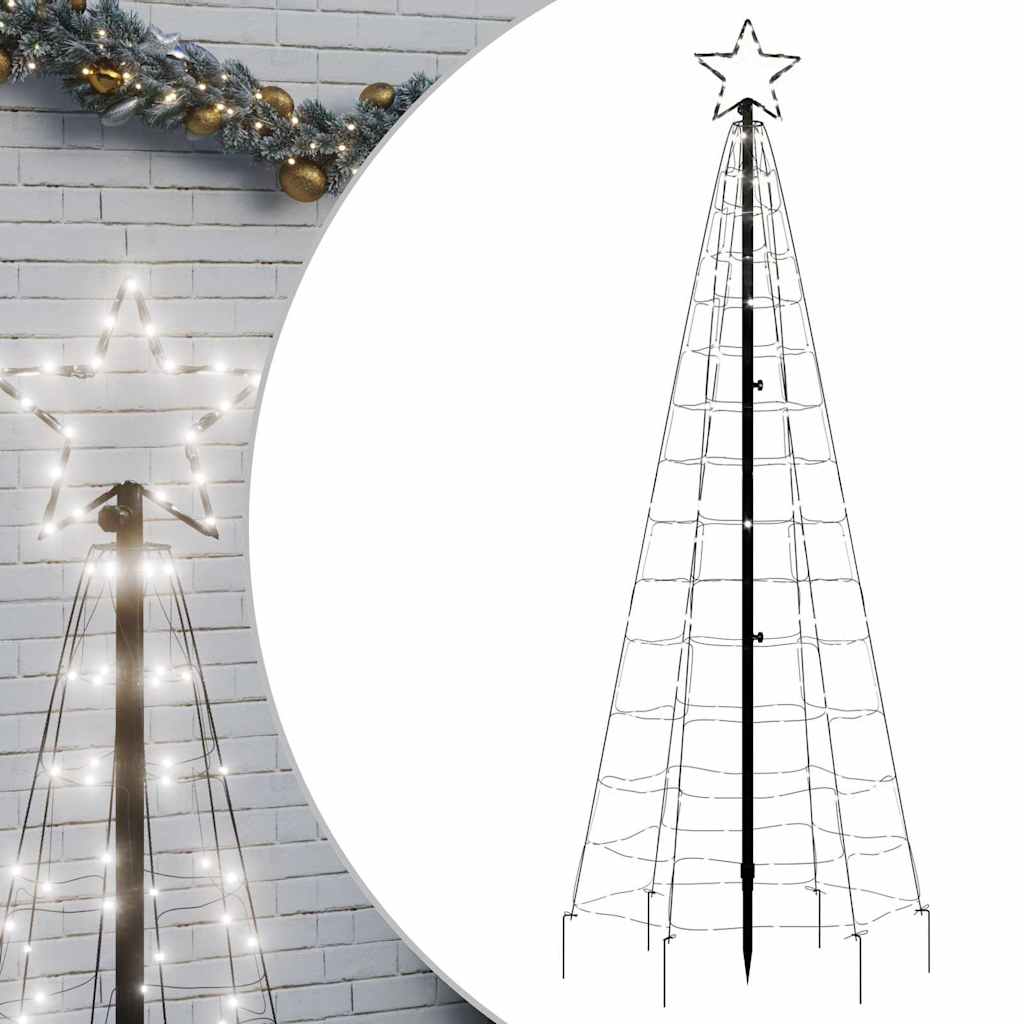 LED božićno drvce s šiljcima 220 LED hladno bijelo 180 cm (samo AU)