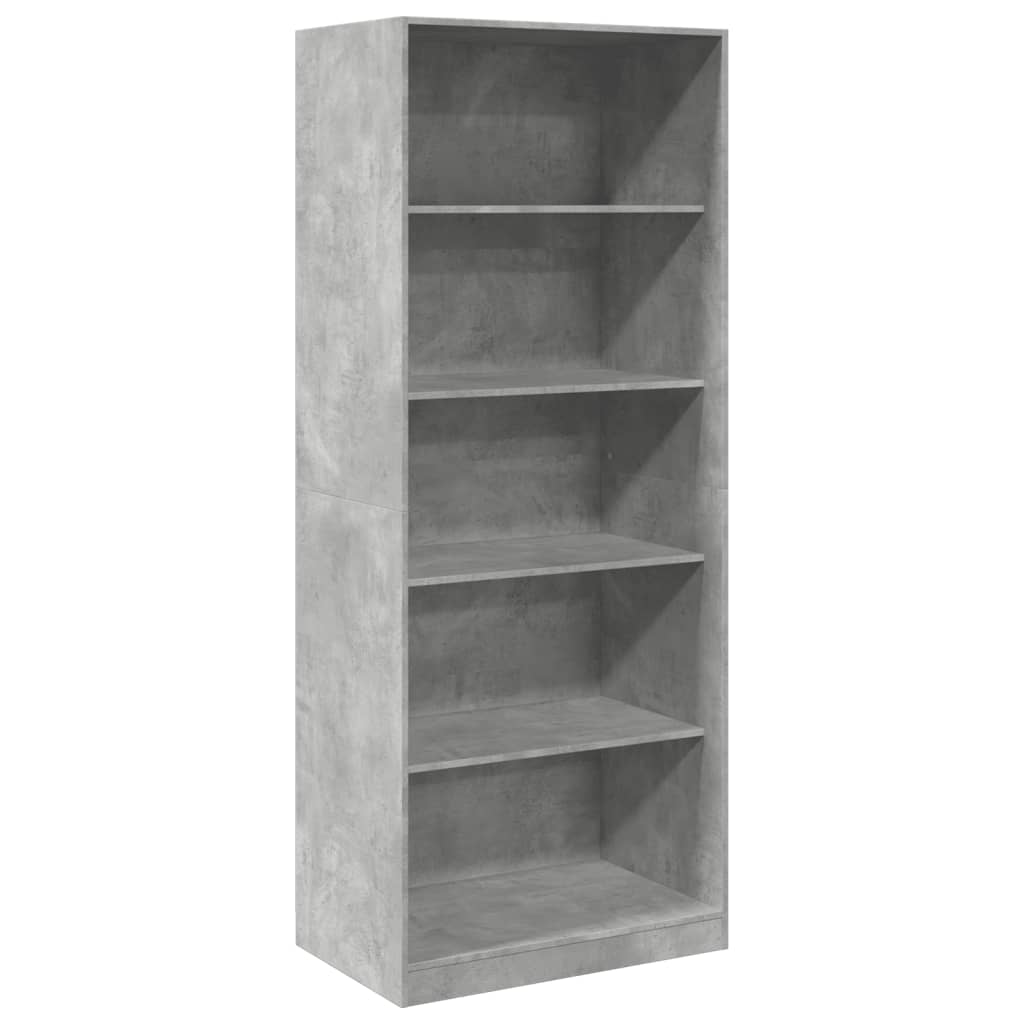 Ormar siva boja betona 80x50x200 cm od konstruiranog drva