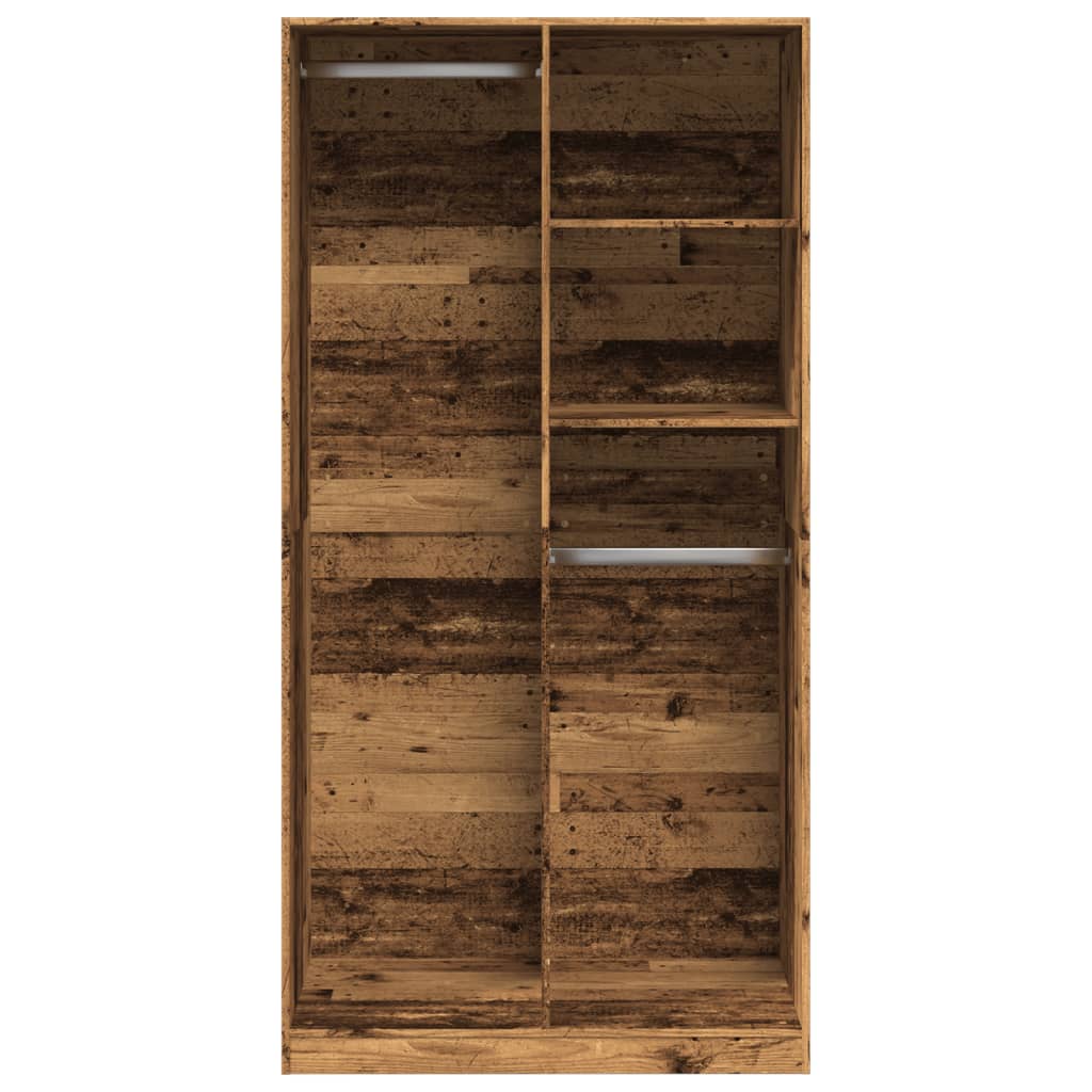 Ormar boja staro drvo 100 x 50 x 200 cm od konstruiranog drva