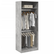Ormar siva boja betona 80x50x200 cm od konstruiranog drva